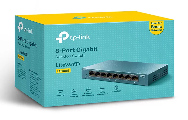 TP-LINK Desktop Switch LS108G, 8-port 10/100/1000Mbps, Ver. 1.0 9 TP-LINK Desktop Switch LS108G, 8-port 10/100/1000Mbps, Ver. 1.0 - Image 7