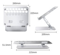 ORICO μεταλλική βάση για laptop/tablet LST02, 11~15.6", foldable, ασημί 3