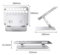 ORICO μεταλλική βάση για laptop/tablet LST02, 11~15.6", foldable, ασημί 3
