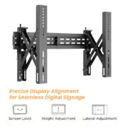 BRATECK επιτοίχια βάση τηλεόρασης LVW02E-46T, 37-70", έως 70kg, Pop-Out 4