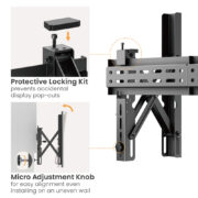 BRATECK επιτοίχια βάση τηλεόρασης LVW02E-46T, 37-70", έως 70kg, Pop-Out 15 BRATECK επιτοίχια βάση τηλεόρασης LVW02E-46T, 37-70", έως 70kg, Pop-Out 5