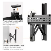 BRATECK επιτοίχια βάση τηλεόρασης LVW02E-46T, 37-70", έως 70kg, Pop-Out 6