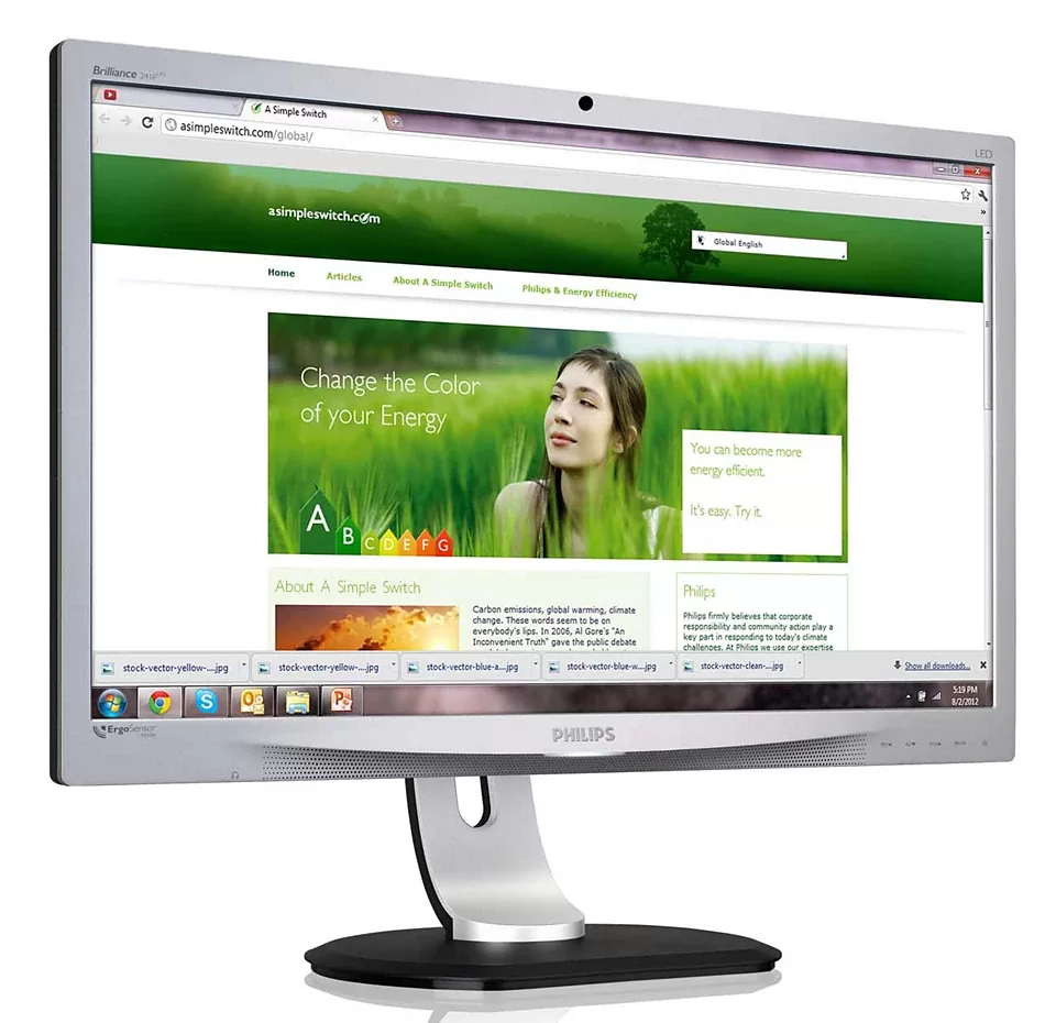 PHILIPS used οθόνη 241P4LRYES LED, 24" 1920x1080, VGA/DVI/DisplayPort, Grade B 3 PHILIPS used οθόνη 241P4LRYES LED, 24" 1920x1080, VGA/DVI/DisplayPort, Grade B