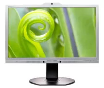 PHILIPS used οθόνη 241P6Q IPS-LED, 23.8" Full HD, VGA/DVI/DisplayPort/HDMI, Cam, Grade B