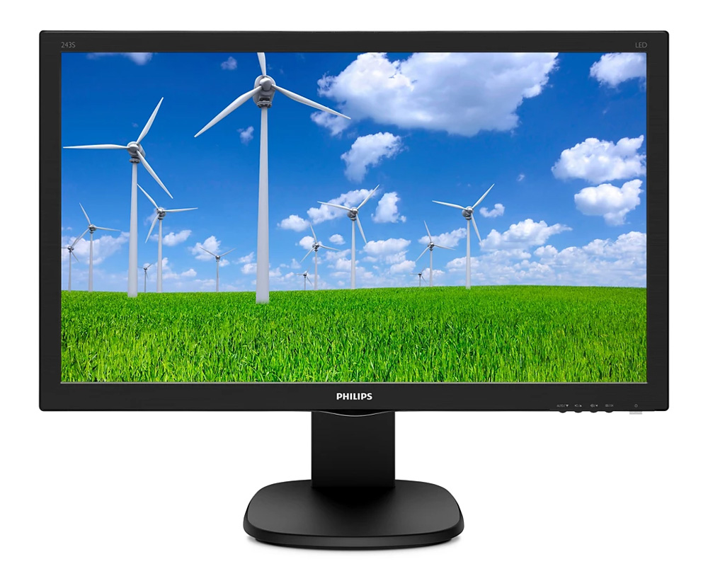 PHILIPS used οθόνη 243S5LJMB LED, 23.6", 1920x1080, VGA/DVI/HDMI/DisplayPort, Grade B 3 PHILIPS used οθόνη 243S5LJMB LED, 23.6", 1920x1080, VGA/DVI/HDMI/DisplayPort, Grade B
