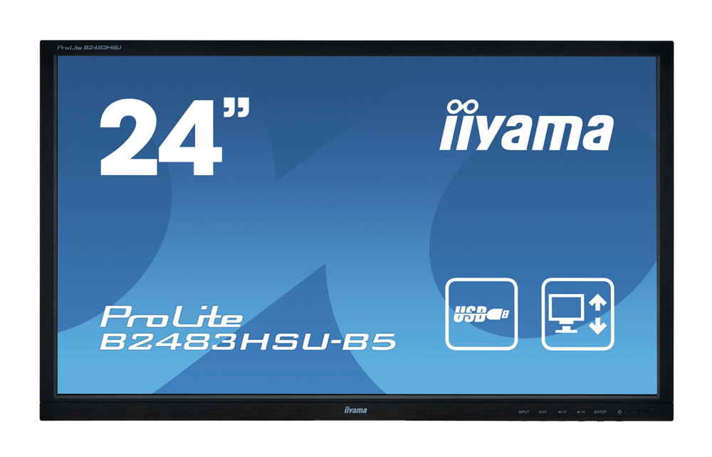 IIYAMA used οθόνη B2483HSU LED, 24" 1920x1080, VGA/DVI/DisplayPort, χωρίς βάση, Grade B 3 IIYAMA used οθόνη B2483HSU LED, 24" 1920x1080, VGA/DVI/DisplayPort, χωρίς βάση, Grade B