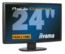 IIYAMA used οθόνη E2409HDS LCD, 24" 1920x1080, DVI/VGA/HDMI, Grade A 1