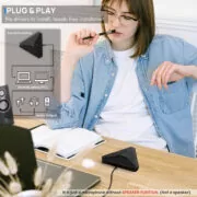 CMTECK επιτραπέζιο μικρόφωνο M001, omnidirectional, USB, μαύρο 8 CMTECK επιτραπέζιο μικρόφωνο M001, omnidirectional, USB, μαύρο 2