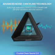 CMTECK επιτραπέζιο μικρόφωνο M001, omnidirectional, USB, μαύρο 4