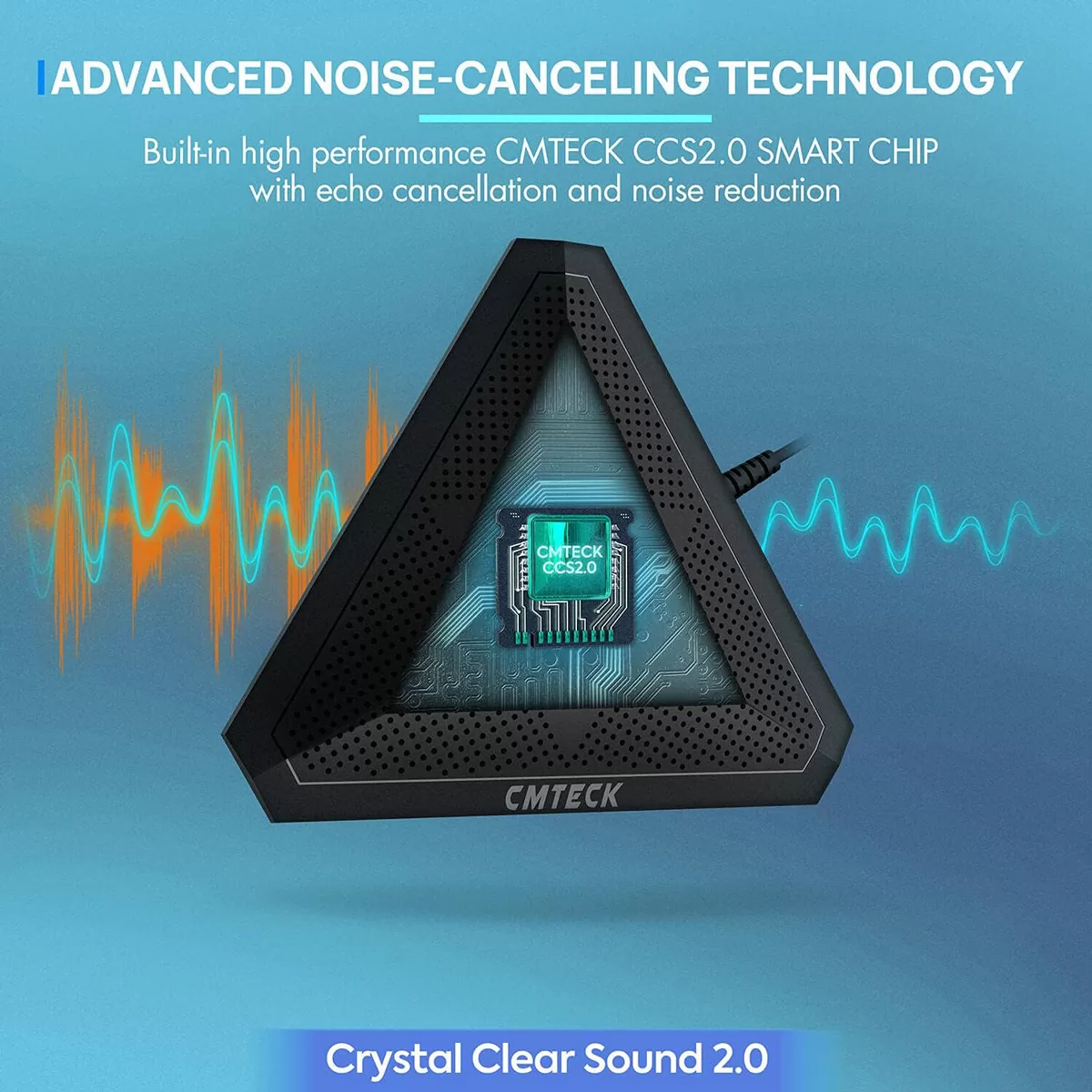 CMTECK επιτραπέζιο μικρόφωνο M001, omnidirectional, USB, μαύρο 6 CMTECK επιτραπέζιο μικρόφωνο M001, omnidirectional, USB, μαύρο - Image 4