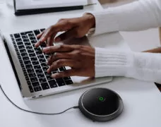 CMTECK επιτραπέζιο μικρόφωνο M003, omnidirectional, USB, μαύρο 2