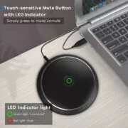 CMTECK επιτραπέζιο μικρόφωνο M003, omnidirectional, USB, μαύρο 3