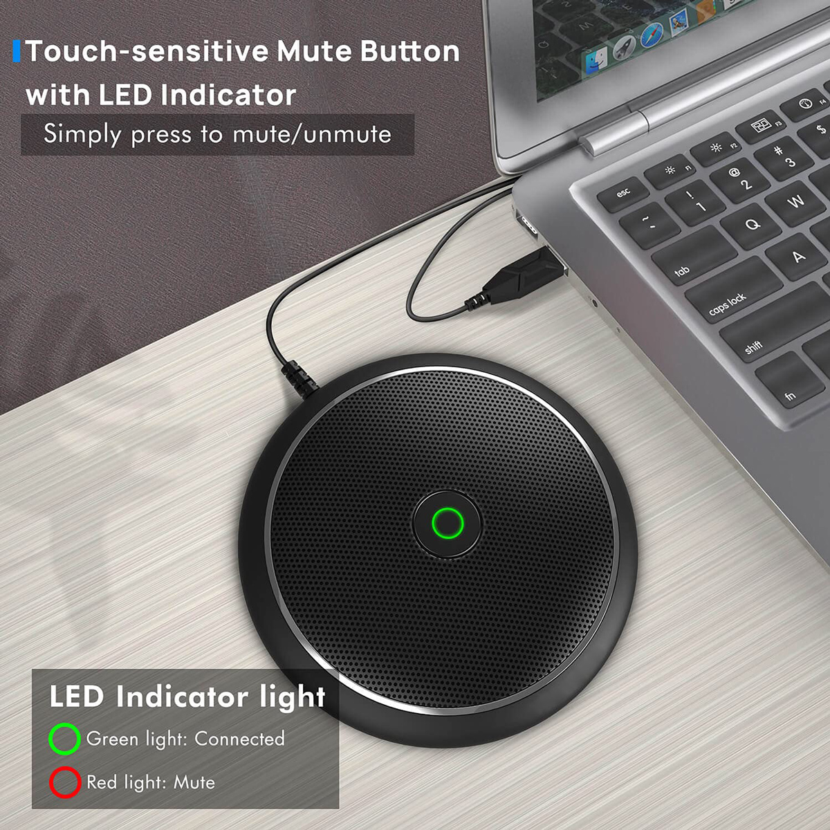 CMTECK επιτραπέζιο μικρόφωνο M003, omnidirectional, USB, μαύρο 5 CMTECK επιτραπέζιο μικρόφωνο M003, omnidirectional, USB, μαύρο - Image 3