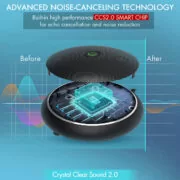 CMTECK επιτραπέζιο μικρόφωνο M003, omnidirectional, USB, μαύρο 4