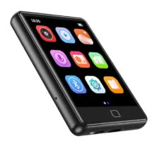 RUIZU MP3 player M20 με οθόνη αφής 2.8", 16GB, Bluetooth, ελληνικό μενού, μαύρο