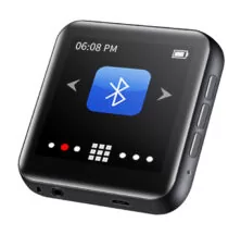 RUIZU MP3 player M4 με ηχείο, 1.8", 16GB, Bluetooth, ελληνικό μενού, μαύρο
