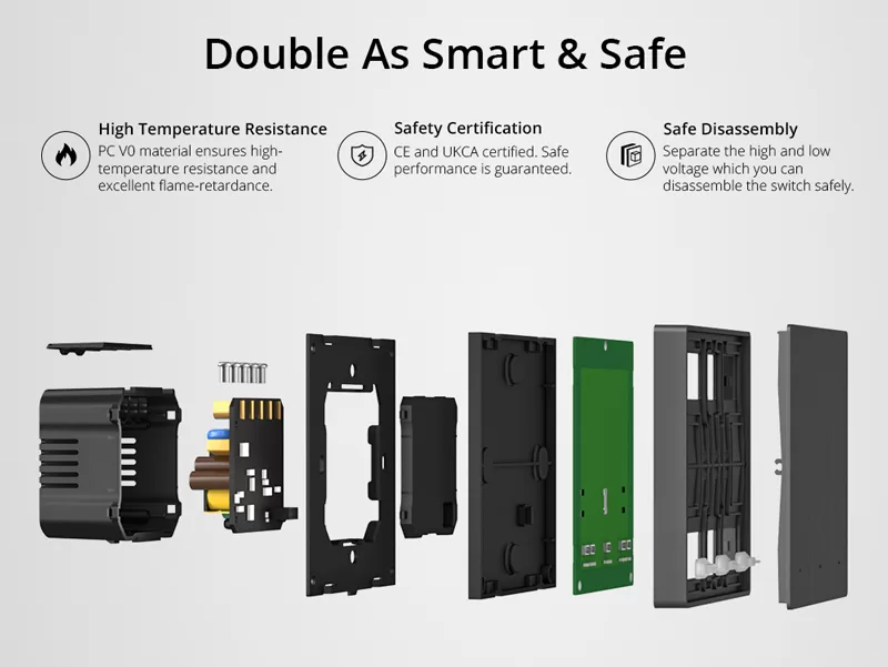 SONOFF smart διακόπτης M5-1C-86, μονός, WiFi, γκρι 6 SONOFF smart διακόπτης M5-1C-86, μονός, WiFi, γκρι - Image 4