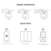 SONOFF smart διακόπτης M5-2C-86, διπλός, WiFi, γκρι 6