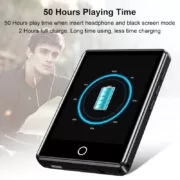 RUIZU MP3 player M6 με οθόνη αφής 2.8", 8GB, Bluetooth, ελληνικό μενού, μαύρο 4