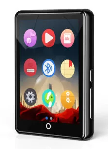 RUIZU MP3 player M7 με οθόνη αφής 2.8", 16GB, Bluetooth, ελληνικό μενού, μαύρο