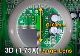 PROSKIT μεγεθυντικός φακός MA-1010U, κλιπ & βάση, LED, 3D 1.75x, λευκός 4