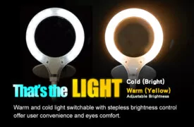 PROSKIT μεγεθυντικός φακός MA-1010U, κλιπ & βάση, LED, 3D 1.75x, λευκός 6