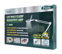 PROSKIT μεγεθυντικός φακός MA-1209LI με σφιγκτήρα, LED, 5D 2.25x, λευκός 6