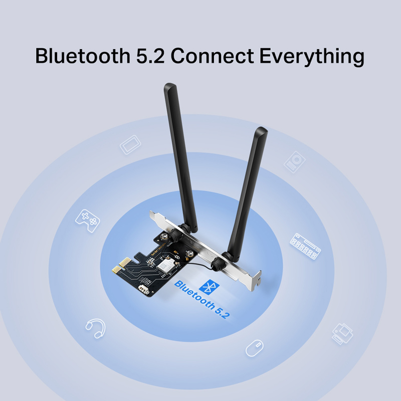 MERCUSYS κάρτα δικτύου MA86XE, AXE5400, Wi-Fi 6E, Bluetooth, PCIe, V.1.0 7 MERCUSYS κάρτα δικτύου MA86XE, AXE5400, Wi-Fi 6E, Bluetooth, PCIe, V.1.0 - Image 5