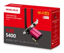 MERCUSYS κάρτα δικτύου MA86XE, AXE5400, Wi-Fi 6E, Bluetooth, PCIe, V.2.0 6