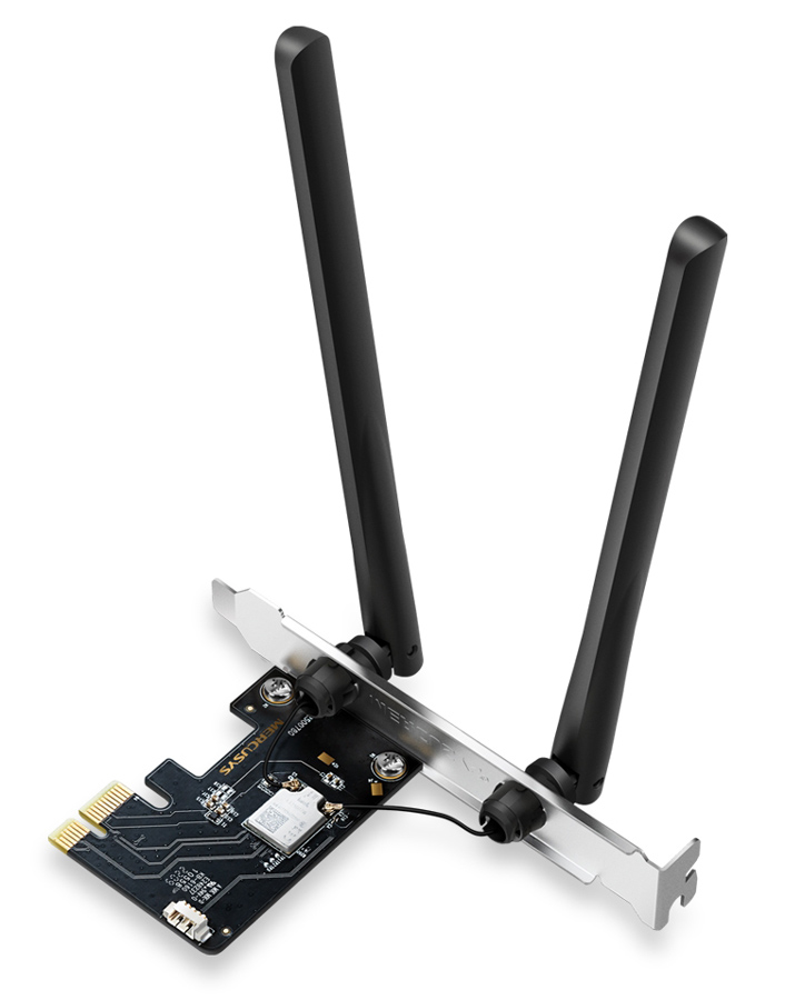 MERCUSYS κάρτα δικτύου MA86XE, AXE5400, Wi-Fi 6E, Bluetooth, PCIe, V.1.0 3 MERCUSYS κάρτα δικτύου MA86XE, AXE5400, Wi-Fi 6E, Bluetooth, PCIe, V.1.0
