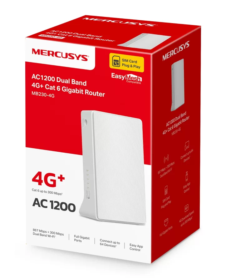 MERCUSYS router MB230-4G, 4G+ Cat6, 1200Mbps AC1200, Ver 1.0 10 MERCUSYS router MB230-4G, 4G+ Cat6, 1200Mbps AC1200, Ver 1.0 - Image 8