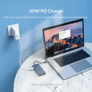 ORICO docking station MC-U501P, 5 θυρών, USB-C σύνδεση, 60W PD, 4K, γκρι 4