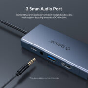 ORICO docking station MC-U501P, 5 θυρών, USB-C σύνδεση, 60W PD, 4K, γκρι 14 ORICO docking station MC-U501P, 5 θυρών, USB-C σύνδεση, 60W PD, 4K, γκρι 6
