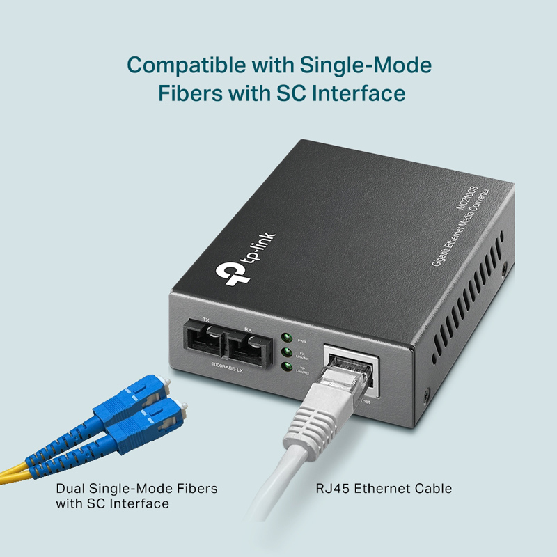 TP-LINK Gigabit Single-Mode Media Converter MC210CS, Ver. 5.20 4 TP-LINK Gigabit Single-Mode Media Converter MC210CS, Ver. 5.20 - Image 2