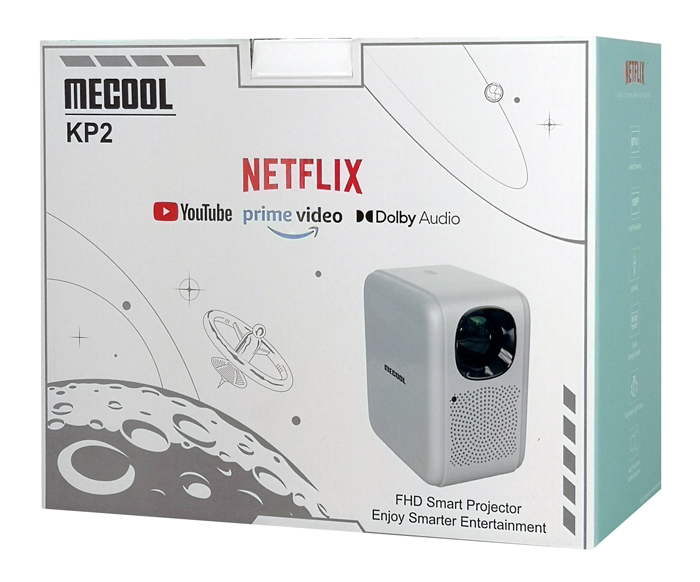 MECOOL smart βιντεοπροβολέας KP2, 1080p FHD, 600 ANSI, Wi-Fi, λευκός 4 MECOOL smart βιντεοπροβολέας KP2, 1080p FHD, 600 ANSI, Wi-Fi, λευκός - Image 3
