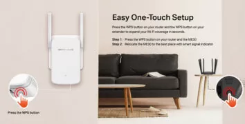 MERCUSYS Wi-Fi Range Extender ME30, 1200Mbps, Ver. 1.0 6