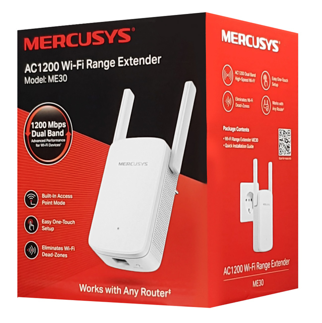 MERCUSYS Wi-Fi Range Extender ME30, 1200Mbps, Ver. 1.0 9 MERCUSYS Wi-Fi Range Extender ME30, 1200Mbps, Ver. 1.0 - Image 7