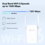 MERCUSYS range extender ME60X, WiFi 6, 1500Mbps AX1500, Ver. 1.0 4