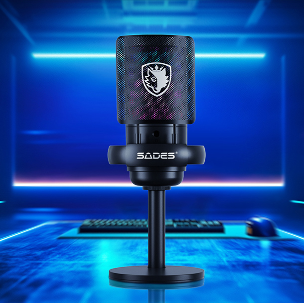 SADES gaming μικρόφωνο TYTO με βάση γραφείου & επιτραπέζια, pop φίλτρο, καρδιοειδές, USB, μαύρο 7 SADES gaming μικρόφωνο TYTO με βάση γραφείου & επιτραπέζια, pop φίλτρο, καρδιοειδές, USB, μαύρο - Image 5