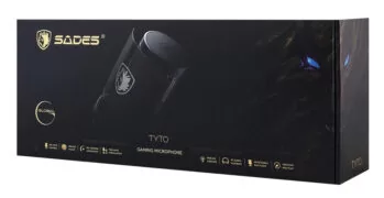 SADES gaming μικρόφωνο TYTO με βάση γραφείου & επιτραπέζια, pop φίλτρο, καρδιοειδές, USB, μαύρο 6