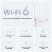 MERCUSYS range extender ME70X, Wi-Fi 6, 1800Mbps AX1800, Ver. 1.0 12 MERCUSYS range extender ME70X, Wi-Fi 6, 1800Mbps AX1800, Ver. 1.0 3