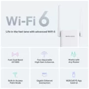 MERCUSYS range extender ME70X, Wi-Fi 6, 1800Mbps AX1800, Ver. 1.0 3