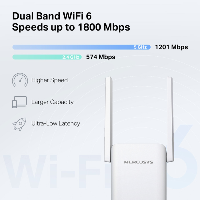 MERCUSYS range extender ME70X, Wi-Fi 6, 1800Mbps AX1800, Ver. 1.0 6 MERCUSYS range extender ME70X, Wi-Fi 6, 1800Mbps AX1800, Ver. 1.0 - Image 4