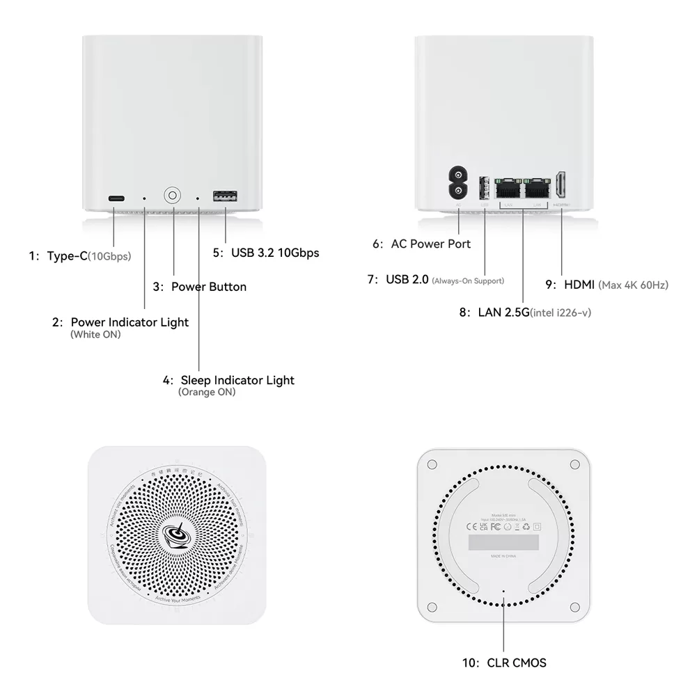 BEELINK mini PC/NAS ME Mini με 6x θέσεις M.2, Intel N95, 12GB, 1TB M.2, Windows 11 Home 5 BEELINK mini PC/NAS ME Mini με 6x θέσεις M.2, Intel N95, 12GB, 1TB M.2, Windows 11 Home - Image 3