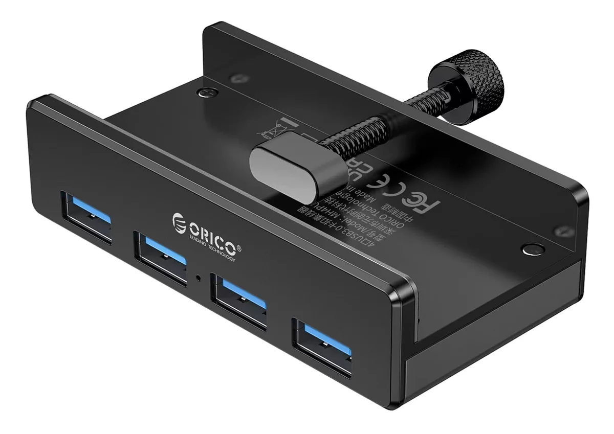 ORICO USB hub MH4PU-P με σφιγκτήρα, 4x θυρών, 5Gbps, USB σύνδεση, μαύρο 3 ORICO USB hub MH4PU-P με σφιγκτήρα, 4x θυρών, 5Gbps, USB σύνδεση, μαύρο
