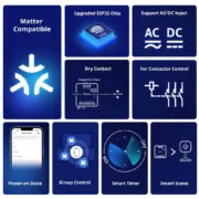 SONOFF smart διακόπτης MINI-D, WiFi, συμβατός με Matter, λευκός 2