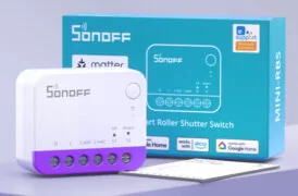 SONOFF smart διακόπτης MINI-RBS για μηχανισμό κουρτινών, WiFi, συμβατός με Matter, λευκός 3