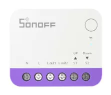 SONOFF smart διακόπτης MINI-RBS για μηχανισμό κουρτινών, WiFi, συμβατός με Matter, λευκός