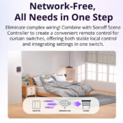 SONOFF smart διακόπτης MINI-RBS για μηχανισμό κουρτινών, WiFi, συμβατός με Matter, λευκός 8