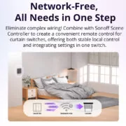 SONOFF smart διακόπτης MINI-RBS για μηχανισμό κουρτινών, WiFi, συμβατός με Matter, λευκός 8